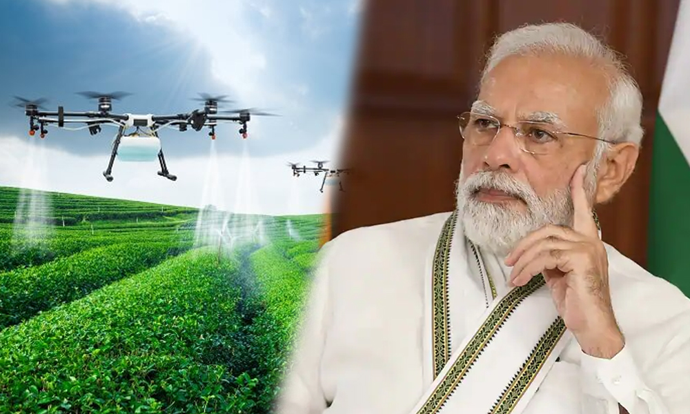Narendra Modi Agriculture Drone